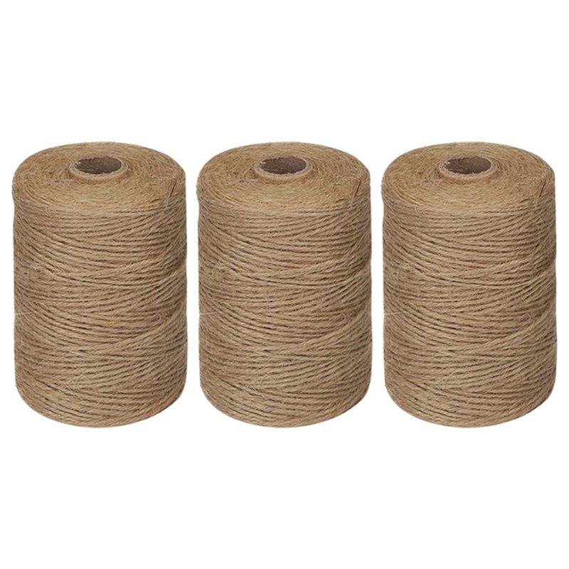 Twine Jute Natural - ABWZ-3Pcs 200M/ Roll 2Mm Jute Twine