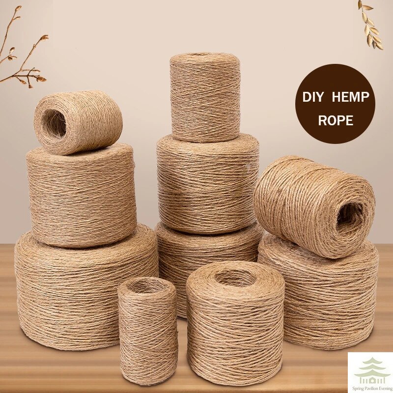 Twine Jute Natural - 50/100M 2mm Natural Jute Rope String