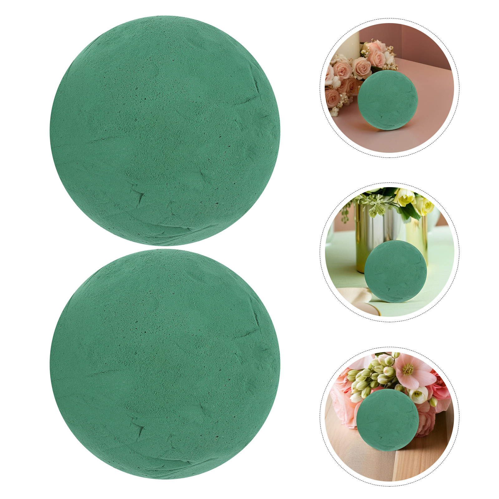 Florist Flower Supply - 4Pcs Floral Foam Sphere 12Cm Round