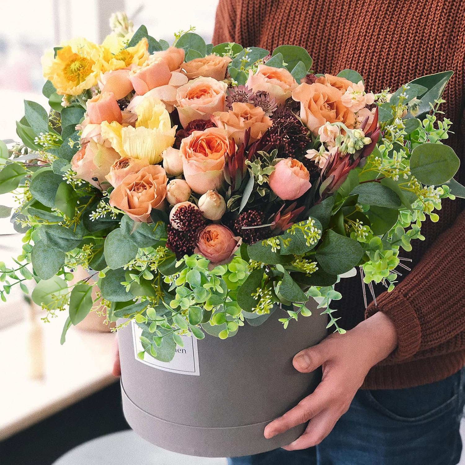 50PCS Faux Eucalyptus Stems Ar - Floral Foam Oasis 评论和价格