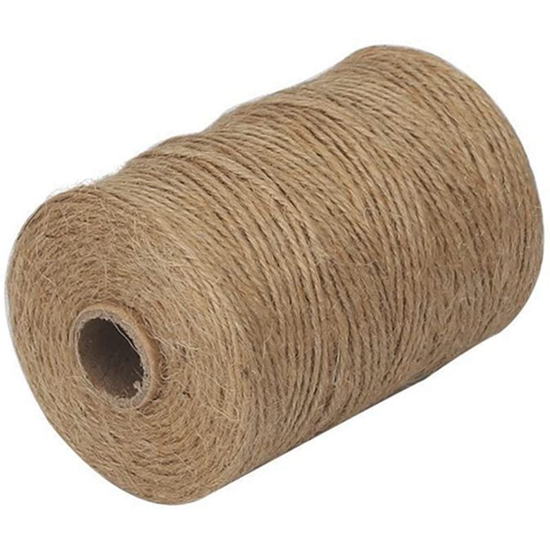 ABWZ-3Pcs 200M/ Roll 2Mm Jute  - Twine Jute Natural 评论和价格