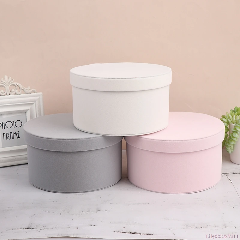 Velvet Round Flowers Box, Flow - Florist Flower Supply 评论和价格