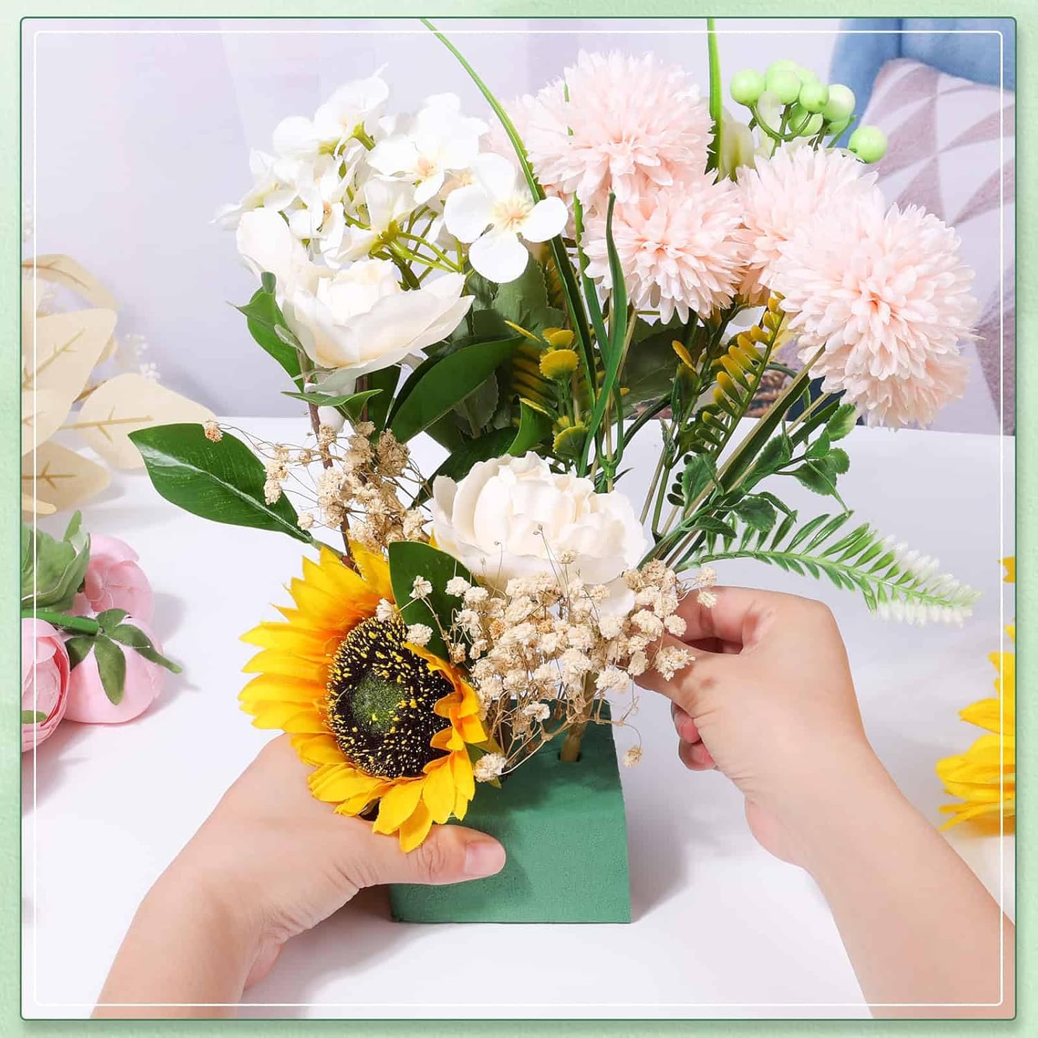 Green Floral Foam Block DIY Fl - Floral Foam Oasis 评论和价格