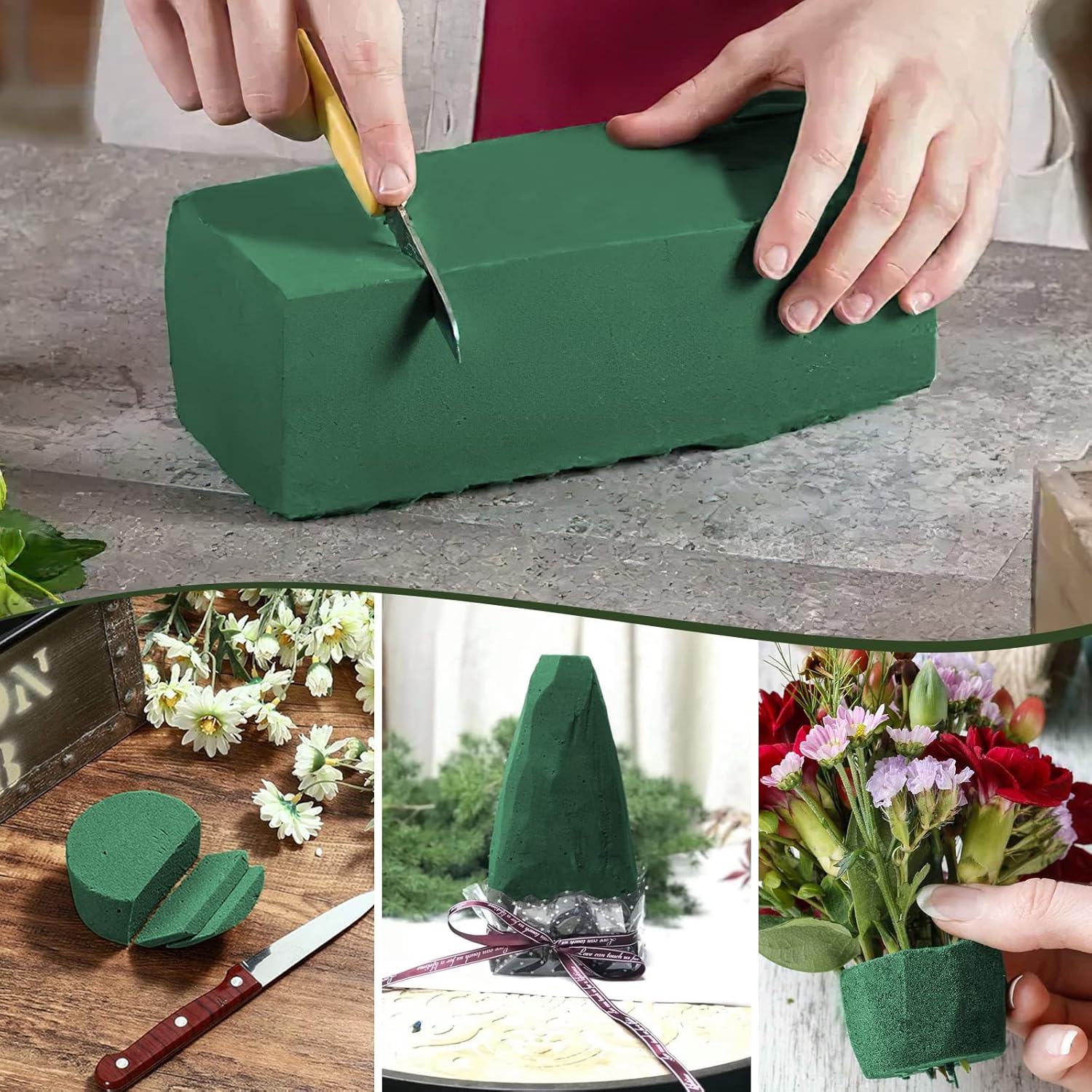 Green Floral Foam Block DIY Fl - Floral Foam Oasis 评论和价格