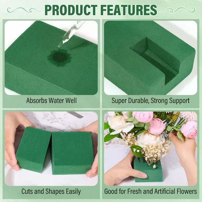 Green Floral Foam Block DIY Fl - Floral Foam Oasis 评论和价格