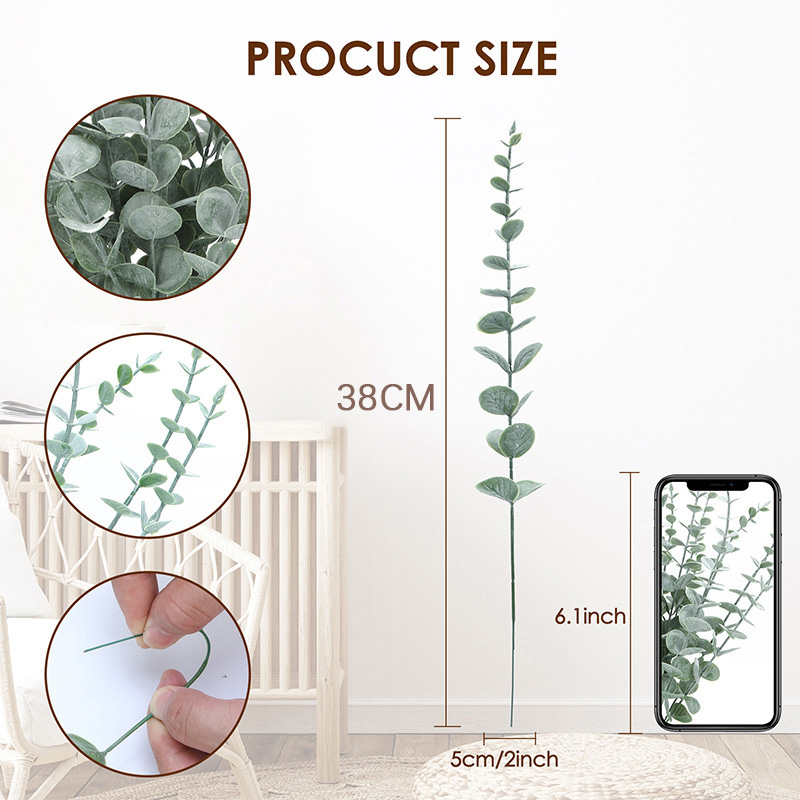20pcs Artificial Eucalyptus St - Eucalyptus Preserved 评论和价格