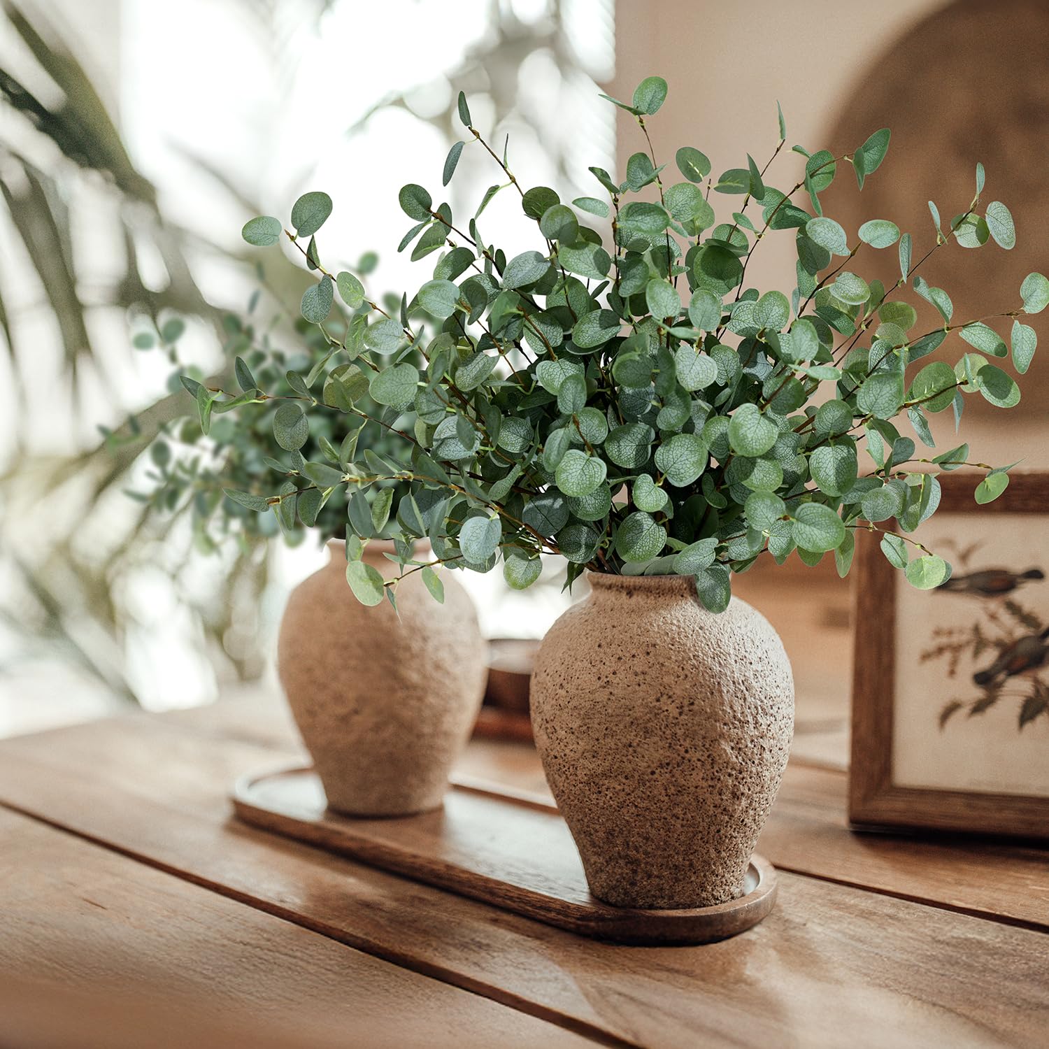 Faux Eucalyptus Stems Artifici - Eucalyptus Preserved 评论和价格