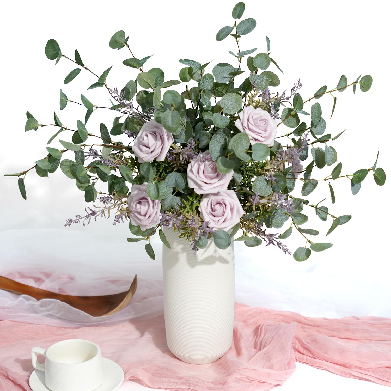 Faux Eucalyptus Stems Artifici - Eucalyptus Preserved 评论和价格