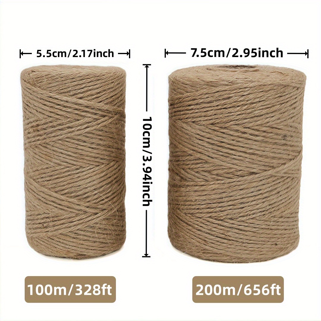 2/3/4mm Natural Jute Rope Stri - Twine Jute Natural 评论和价格