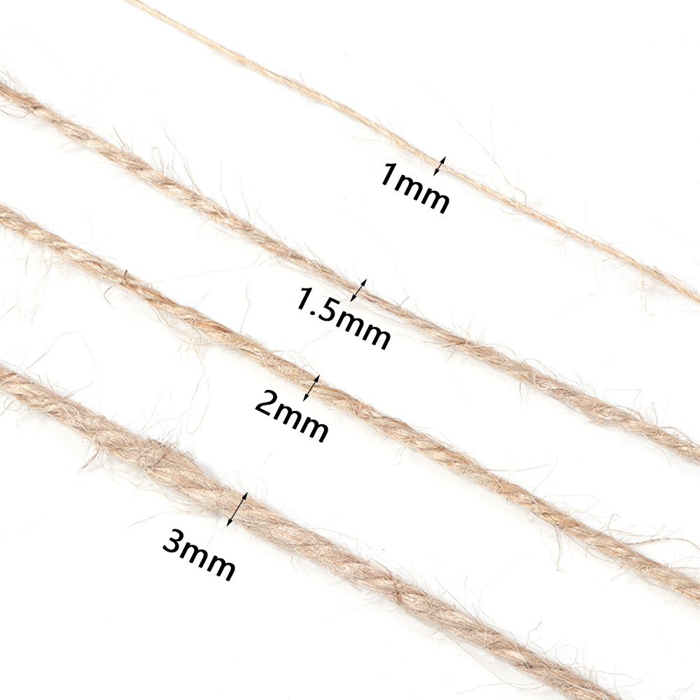 100Meters Natural Jute Cords S - Twine Jute Natural 评论和价格