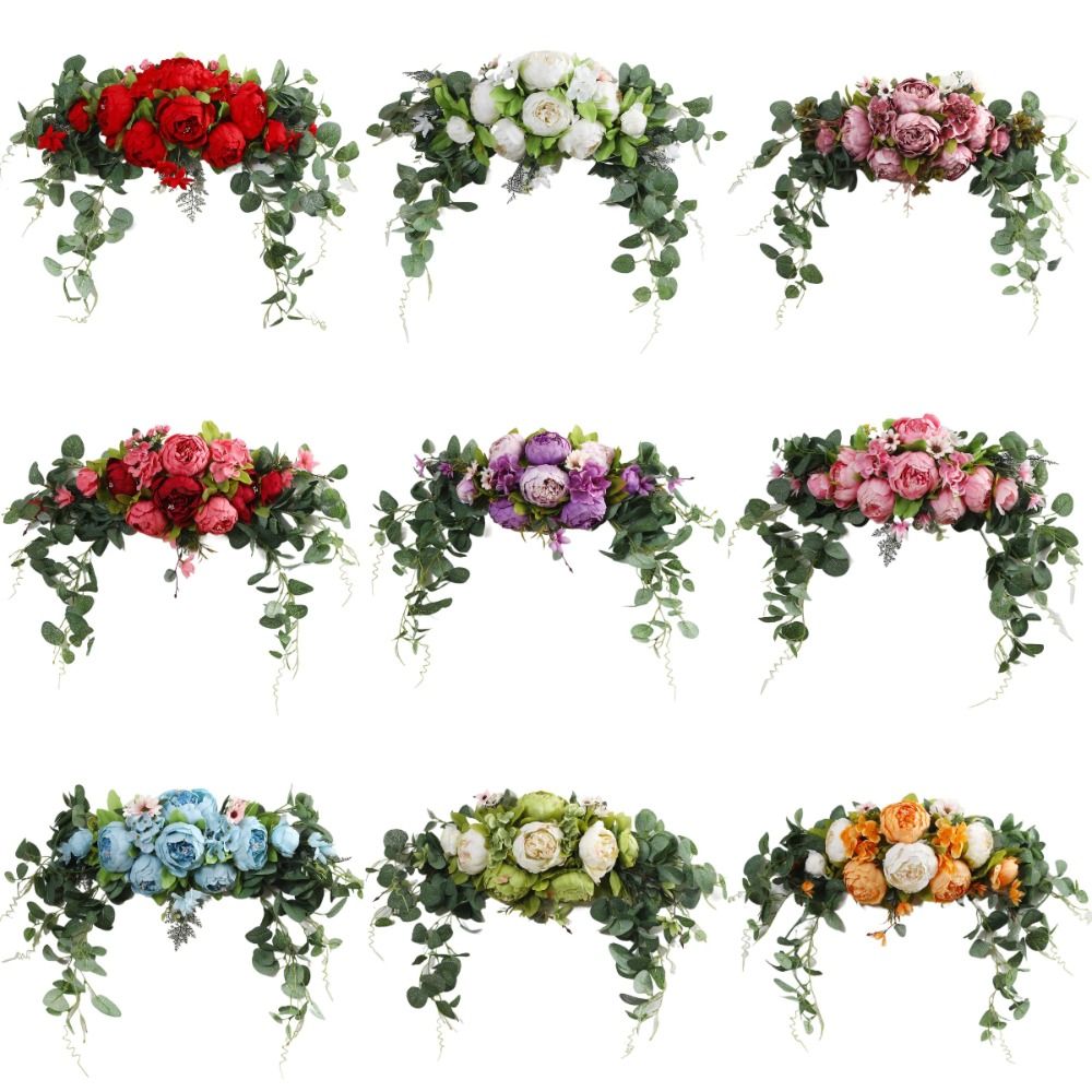 Boho Artificial Wedding Arch F - Eucalyptus Preserved 评论和价格