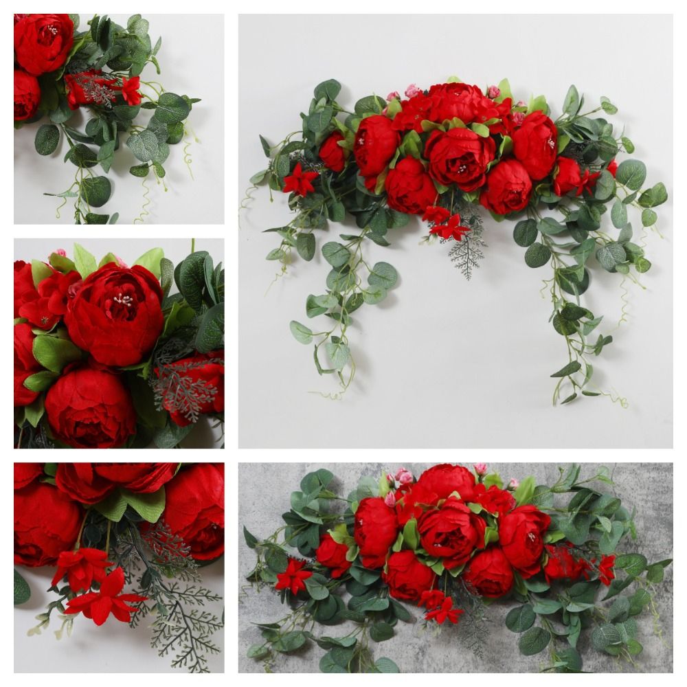 Boho Artificial Wedding Arch F - Eucalyptus Preserved 评论和价格