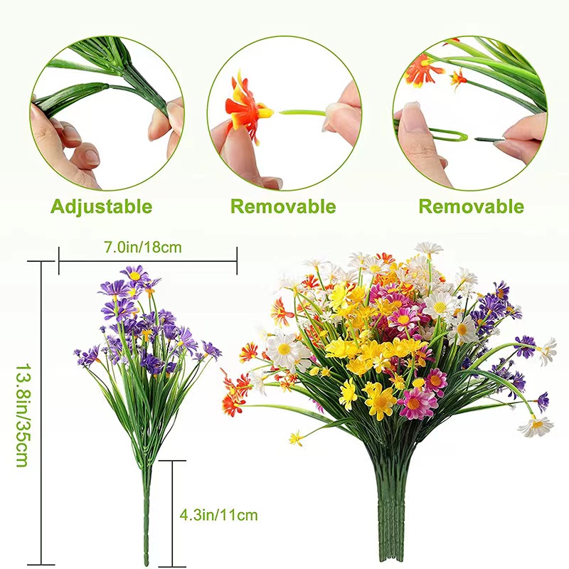 Artificial Daisies Flowers Out - Floral Foam Oasis 评论和价格