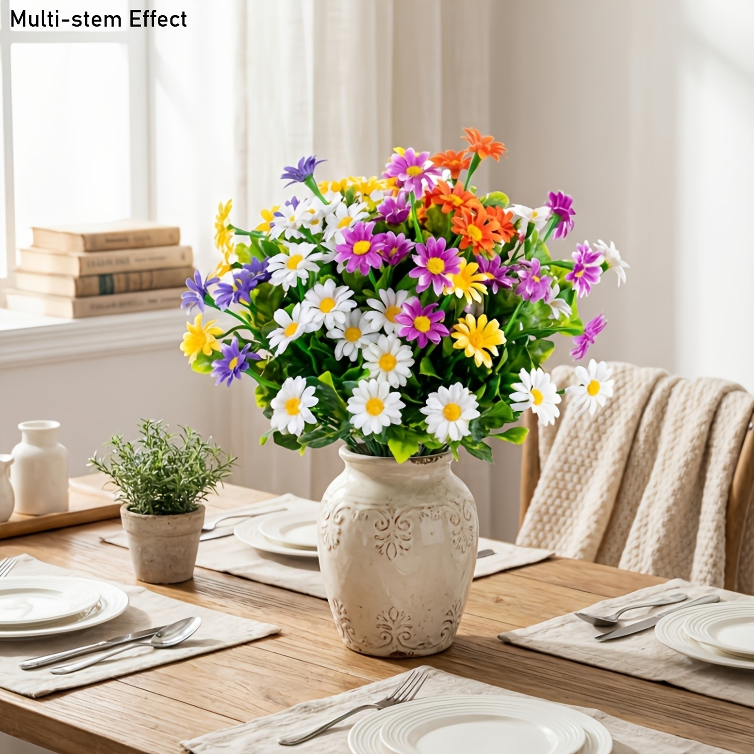 1/4Pcs Daisy Artificial Flower - Floral Foam Oasis 评论和价格