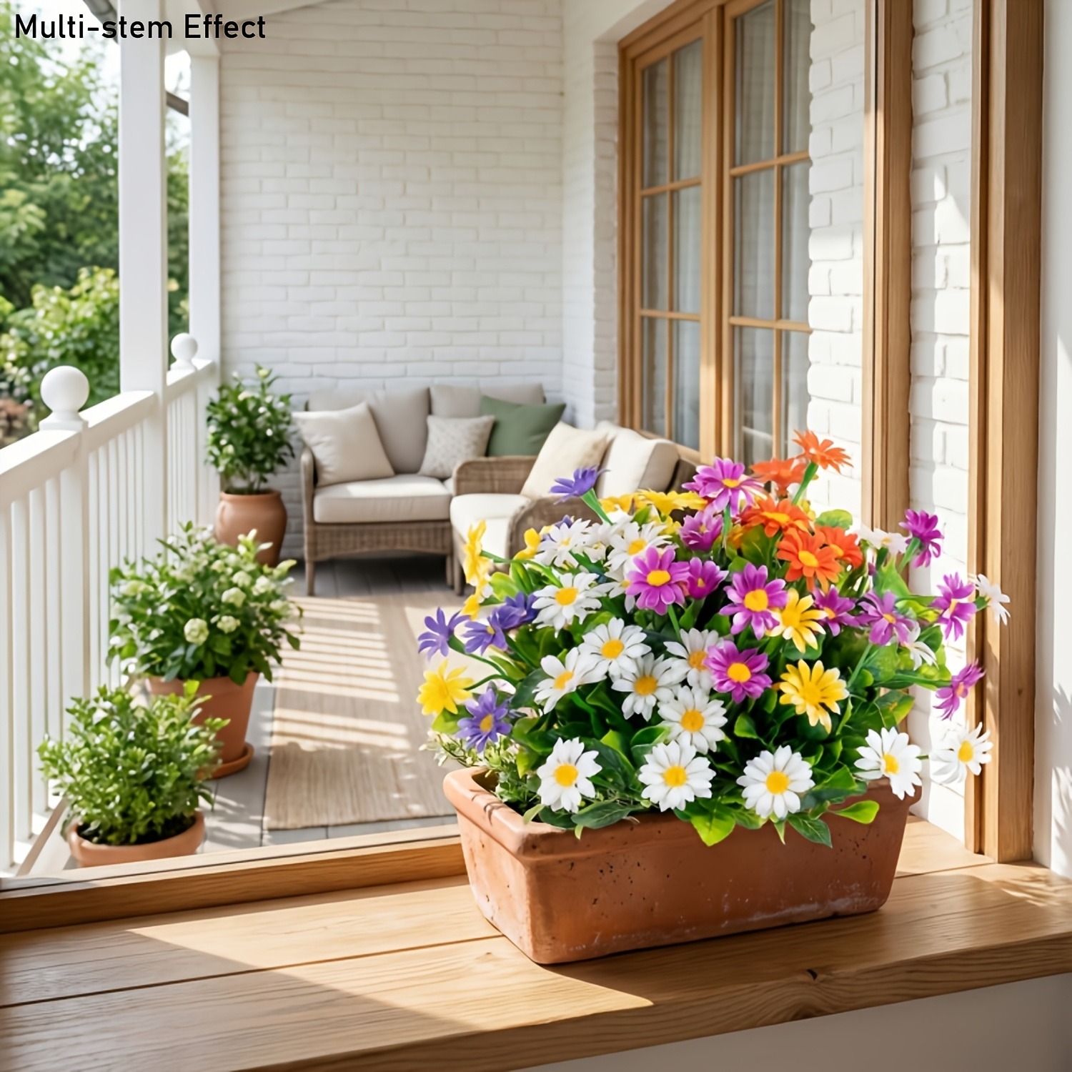 1/4Pcs Daisy Artificial Flower - Floral Foam Oasis 评论和价格